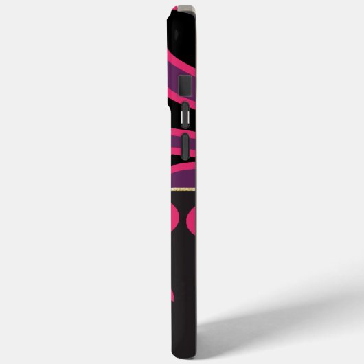 黒と金ゴールドの天星パターン Case-Mate iPhoneケース (裏面 / 左)