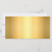 黒と金ゴールドの宗教十字及び数珠の葬儀 サンキューカード (裏面)