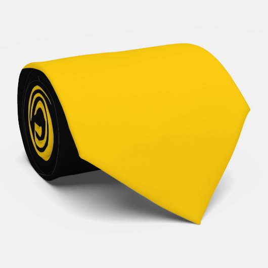 黒と金ゴールドの対角タイストライプのプ ネクタイ (ロール)