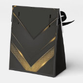 黒と金ゴールドの山形 フェイバーボックス (裏面サイド)