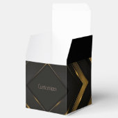 黒と金ゴールドの山形 フェイバーボックス (オープン)