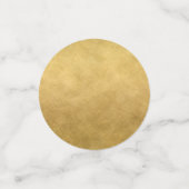 黒と金ゴールドの年時計 コンフェッティ (スモール正面)