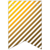 黒と金ゴールドの幾何学的なバナー バンティングフラッグ (第1の旗)