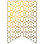 黒と金ゴールドの幾何学的なバナー バンティングフラッグ (第3の旗)