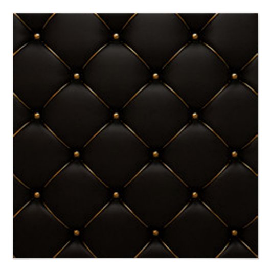 黒と金ゴールドの幾何学的パターン ポスター (正面)