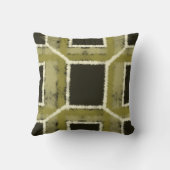 黒と金ゴールドの幾何学的装飾用クッション クッション (裏面)