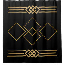 黒と金ゴールドの幾何学的