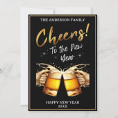 黒と金ゴールドの応援から新年へ2024年写真 シーズンカード (正面)