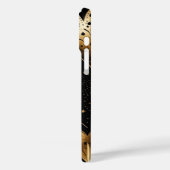 黒と金ゴールドの抽象芸術バレンタイン愛ハート Case-Mate iPhoneケース (裏面 / 左)