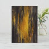 黒と金ゴールドの抽象芸術パターン シーズンカード (スタンド正面)