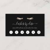 黒と金ゴールドの点滅ロイヤリティカード ロイヤリティカード (正面)