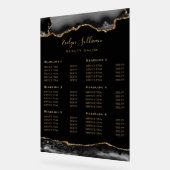 黒と金ゴールドの瑪瑙の価格表アクリルの記号 アクリルサイン (傾斜)