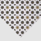 黒と金ゴールドの目盛りキャップパターン 薄葉紙 (詳細)