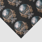 黒と金ゴールドの結晶ボールパターンハロウィン 薄葉紙 (詳細)