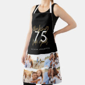 黒と金ゴールドの編集可能年齢は良い写真に見える エプロン (インサイチュ)