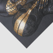 黒と金ゴールドの美しい10 薄葉紙 (詳細)