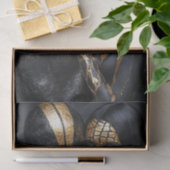 黒と金ゴールドの美しい10 薄葉紙 (ギフト)