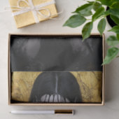 黒と金ゴールドの美しい17 薄葉紙 (ギフト)