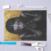 黒と金ゴールドの美しい17 薄葉紙 (クラフト)