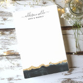 黒と金ゴールドの色パーソナライズされた ポストイット