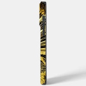 黒と金ゴールドの蝶パーソナライズされたの名前 Case-Mate iPhoneケース (裏面 / 左)