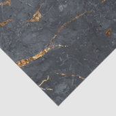 黒と金ゴールドの贅沢な大理石テクスチャ 薄葉紙 (詳細)