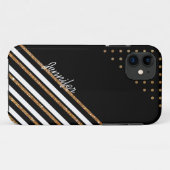 黒と金ゴールドの輝カスタムきiPhone 5s ケース Case-Mate iPhoneケース (裏面(横))