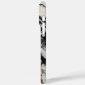 黒と金ゴールドの電話ケース大理石デザイン Case-Mate iPhoneケース (裏面 / 左)