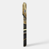 黒と金ゴールドの電話ケース iPhoneケース (左側面)