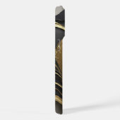 黒と金ゴールドの電話ケース iPhoneケース (右側面)