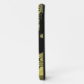 黒と金ゴールドの電話 Case-Mate iPhoneケース (裏面/左)