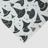 黒と金ゴールドの魔女の帽子の星グリーンハロウィン 薄葉紙 (詳細)