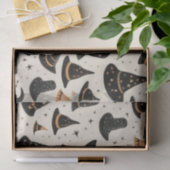 黒と金ゴールドの魔女の帽子スタークリームハロウィーン 薄葉紙 (ギフト)