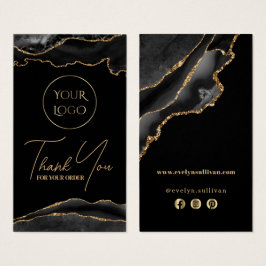 黒と金ゴールドのagateパッケージの挿入