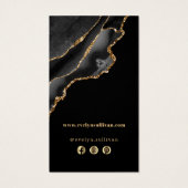 黒と金ゴールドのagateパッケージの挿入 (裏面)