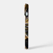 黒と金ゴールドのiPhone保護ケース iPhone 15ケース (左側面)