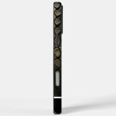 黒と金ゴールドのSnakePattern Case-Mate iPhoneケース (裏面 / 右)