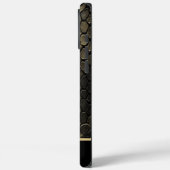 黒と金ゴールドのSnakePattern Case-Mate iPhoneケース (裏面 / 左)