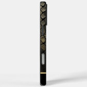 黒と金ゴールドのSnakePattern Case-Mate iPhoneケース (裏面 / 右)