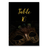 黒と金ゴールドを装エレガント置 テーブルナンバー (裏面)