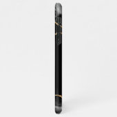 黒と金ゴールドアゲエデモノグラム iPhoneケース (左側)