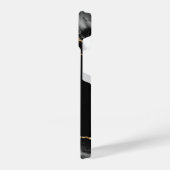 黒と金ゴールドアゲエデモノグラムiPhone iPhoneケース (左側面)