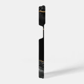 黒と金ゴールドアゲエデモノグラムiPhone iPhoneケース (右側面)