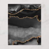 黒と金ゴールドアゲートフライヤー チラシ (裏面)