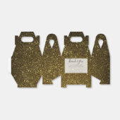 黒と金ゴールドアゲ結婚ート フェイバーボックス (折り畳みなし)