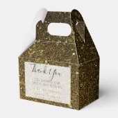 黒と金ゴールドアゲ結婚ート フェイバーボックス (正面サイド)