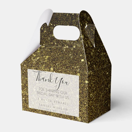 黒と金ゴールドアゲ結婚ート フェイバーボックス (正面サイド)