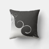 黒と金ゴールドアメリカのMoJo枕 クッション (裏面)