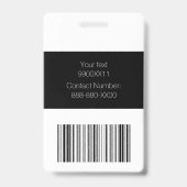 黒と金ゴールドイベントVIPパス バッジ (裏面)