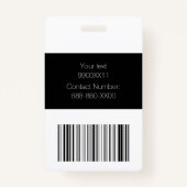 黒と金ゴールドイベントVIPパス バッジ (裏面)